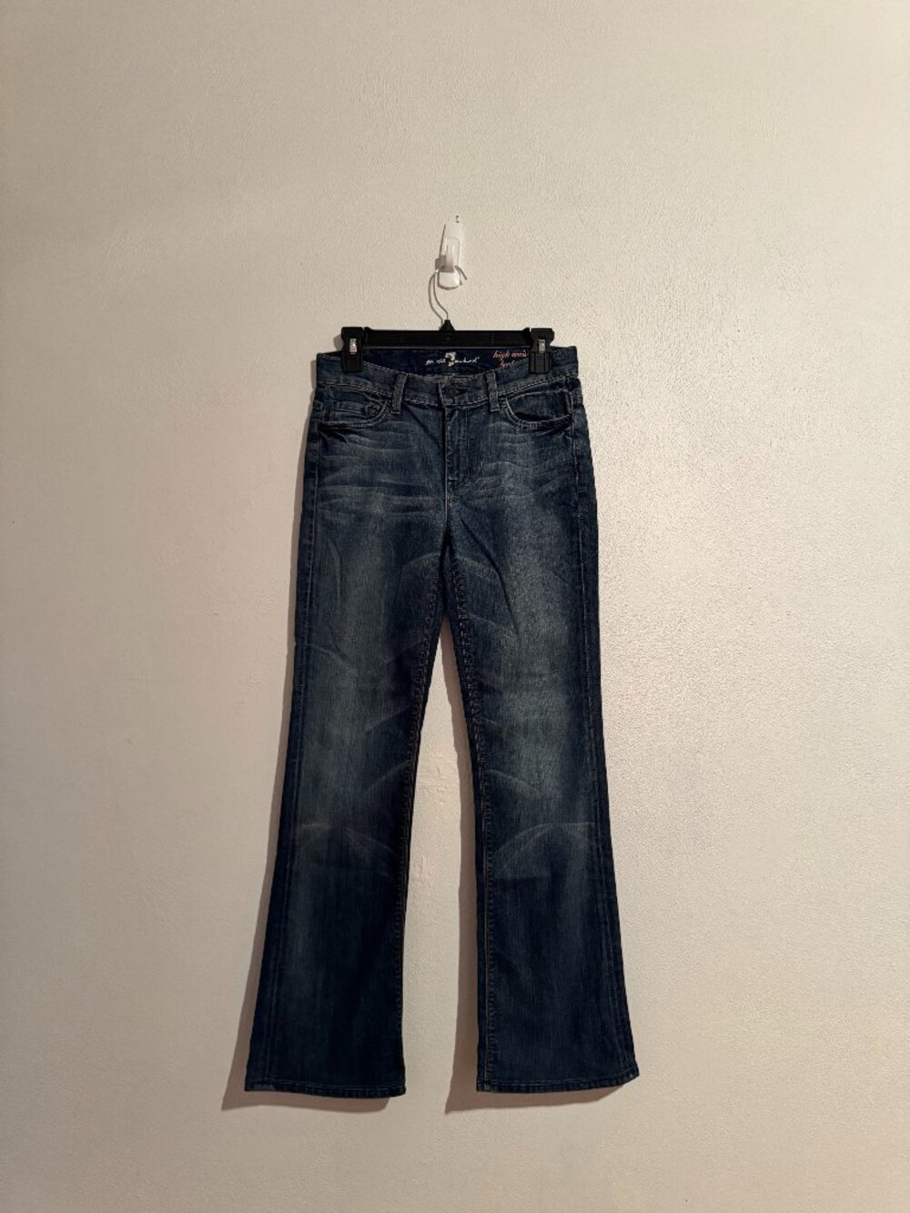 7 For All Mankind High‑Waist Bootcut Jeans – Size 27